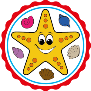 Stars Swimming School Progress Chart - Level 1 Badge - Sunny the Starfish@4x
